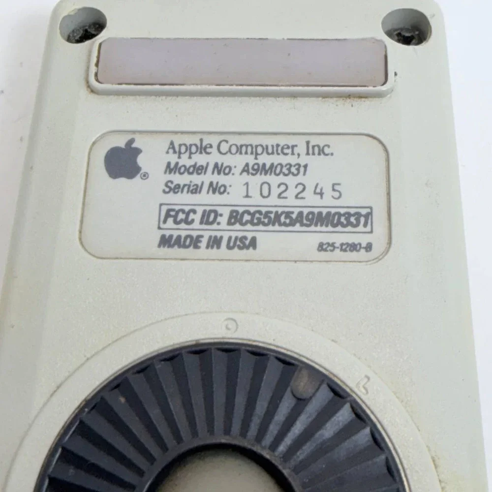 Vintage Apple ADB Mouse A9M0331 for Apple IIgs Macintosh II Beige Missing Ball